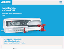 Tablet Screenshot of meditech.cz